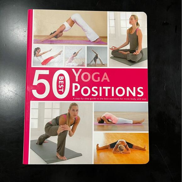 NEW Yoga 50 Best Yoga Positions Large Soft Cover Book Original + Alternative NWT - Picture 10 of 11